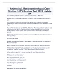 Abdominal &lpar;Gastroenterology&rpar; Case  Studies 100&percnt; Review Test 2023 Update  A&plus;