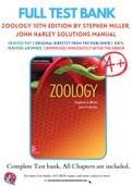 Zoology 10th Edition By Stephen Miller, John Harley Solutions Manual