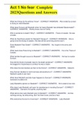 Act 1 No fear  Complete 2023Questions and Answers 