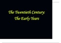 Collin College ARTS 1301 Chapter 3.8b The Twentieth Century The Early Years Presentation