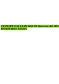 ILE PREP FINAL EXAM With 150 Questions with 100&percnt; Revised Correct Answers&period;