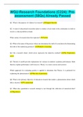 WGU-Research Foundations &lpar;C224&rpar;&colon; Pre-assessment &lpar;58Qs&rpar; Already Passed