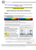 Gizmos Student Exploration study  package |  Answer Key| Top Rated Grade A+
