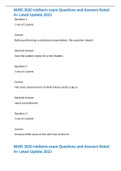 NURS 3020 midterm exam Questions and Answers Rated A&plus; Latest Update 2023