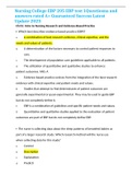 Nursing College EBP 205 EBP test 1Questiosna and answers rated A&plus; Guaranteed Success Latest Update 2023