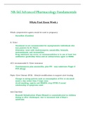 Final Exam Week 7 - NR565 / NR 565 (Latest 2023 / 2024) : Advanced Pharmacology Fundamentals - Chamberlain