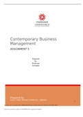 Contemporary Business Management ASSIGNMENT 5 100% correct answers