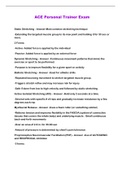 ACE Personal Trainer Exam
