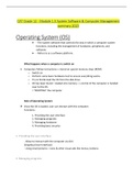 CAT Grade 12 - Module 1.5 System Software & Computer Management summary 2023