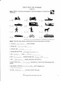 ASL Trueway Unit 4 Worksheet Complete Solution (Test Questions Exam_ANSWERED)