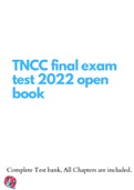 TNCC final exam test 2022 open book