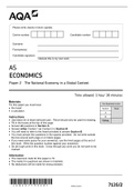 AQA AS Level 2022 Economics Paper 2 
