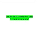 NURS 6630 Midterm Exam Exam (elaborations) A+ Graded