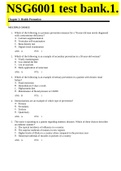 NSG6001 Test Bank&period;1&period; 