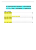 (Complete LETRS Unit 3 Sessions) LETRS Unit 3 Sessions 1-8/Quizzes