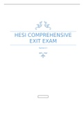 HESI 102 HESI Comprehensive Exit Exam 132 Questions and Answers Spring 2022- Chamberlain College