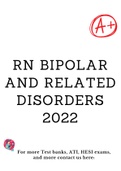 RN Bipolar and Related Disorders 2022