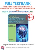 Test Bank For Drugs and the Neuroscience of Behavior&colon; An Introduction to Psychopharmacology 2nd Edition by Adam Prus Chapter 1-15 Complete Guide A&plus;