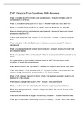 EMT Practice Test Questions And Answers
