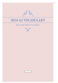 HESI A2 Vocabulary with ALL Subjects LATEST VERSION Spring 2022