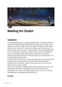 Waiting for Godot - Class Notes 
