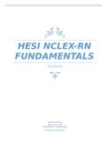 HESI 102 HESI NCLEX-RN Fundamentals Questions and Answers Spring 2022- Chamberlain College of Nursing