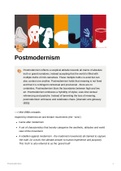 Postmodernism - Summary/Class notes 