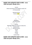 NURS 3325 UPDATE QUIZ & ANS - nurs 3325 uta quiz1 Study nurs&period;&period;&period;
