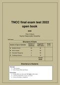 TNCC final exam test 2022 open book