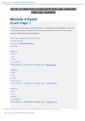 MATH 110 Module 4 Exam Questions and Answers- Portage Learning
