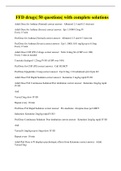 FFD drugs&vert; 50 questions&vert; with complete solutions