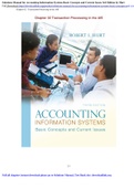  solutions manual for accounting information systems basic concepts and current issues 3rd edition by hurt