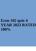 Econ 102 quiz 4 YEAR 2023 RATED 100%