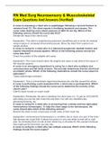 RN Med Surg Neurosensory & Musculoskeletal Exam Questions And Answers &lpar;Verified&rpar;
