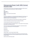 Osteoporosis Exam 2 with 100&percnt; Correct Answers 2023