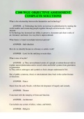 C100 WGU OBJECTIVE ASSESSMENT COMPLETE SOLUTIONS