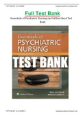 Full Test Bank  Essentials of Psychiatric Nursing 2nd Edition Boyd Test  Bank 