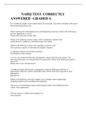 NAHQ TEST- CORRECTLY ANSWERED &ndash;GRADED A