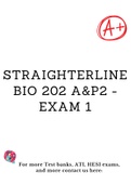 Straighterline BIO 202 A&P2 - exam 1