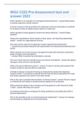 WGU C202 Pre-Assessment test and answer 2023