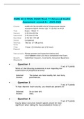NURS 6512 FINAL EXAM Week 11 Advanced Health Assessment -scored A+ -2023-2024