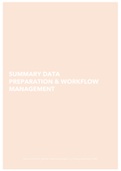 SUMMARY Data Preparation & Workflow Management (Dprep)