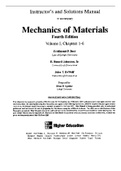 Mechanics of Materials 4th Edition Beer Johnston Solutions Manual