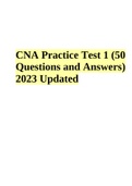 CNA Practice Test 1 &lpar;50 Questions and Answers&rpar; 2023 Updated