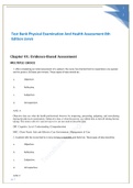 Test Bank Physical Examination And Health Assessment 8th Edition Jarvis 