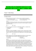  TESTBANK-PATHOPHYSIOLOGY 9TH EDITION MCCANCE -100% verified -2023-2024