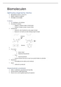 samenvatting biomoleculen