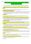 ATI Fundamentals Quiz 1-with 100&percnt; verified solutions-2023-2024