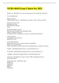 SOLVED-&vert;Eloborated&vert;-NURS 4010 Exam 2 latest for 2023 Questions and Answers