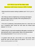 C475 WGU Care Of The Older Adult  Questions with Correct Answers &vert;100&percnt; Verified
